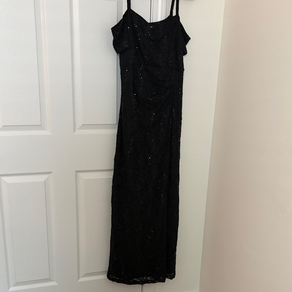 Black Sequin Dress